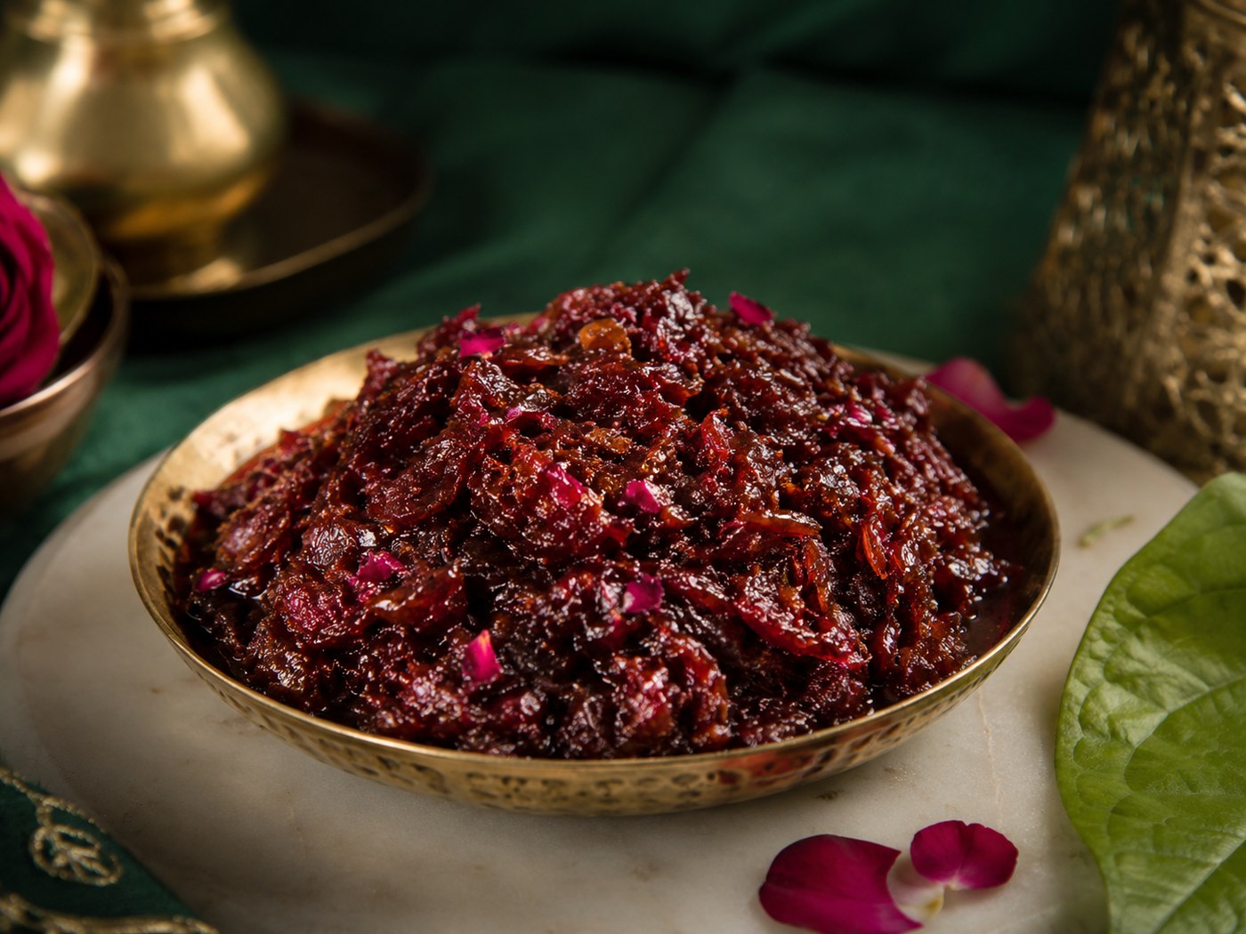 Gulkand ingredient for rose-sweet pan at Manakamana Pan Bhandar