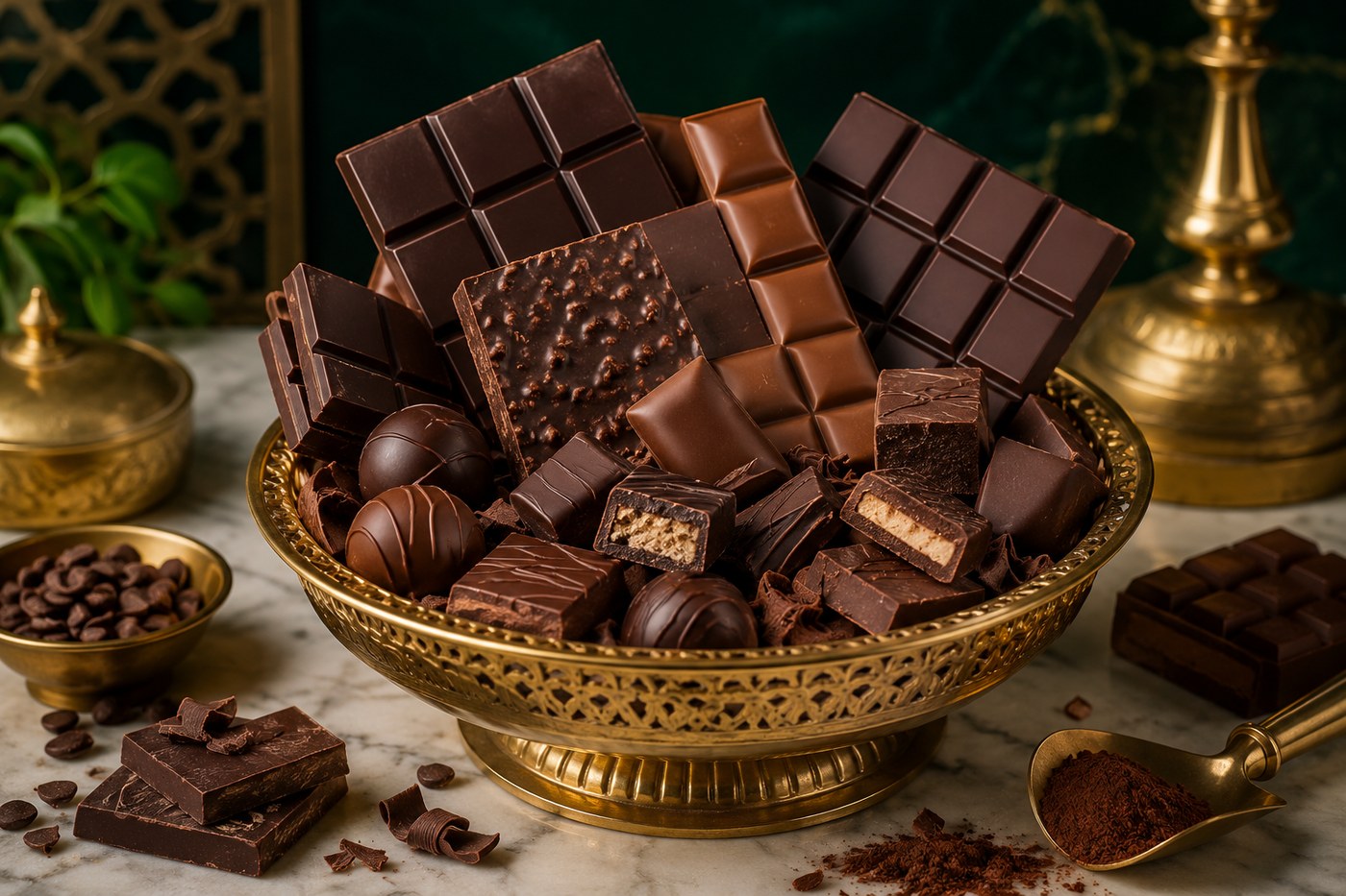 Chocolate ingredient for sweet pan at Manakamana Pan Bhandar