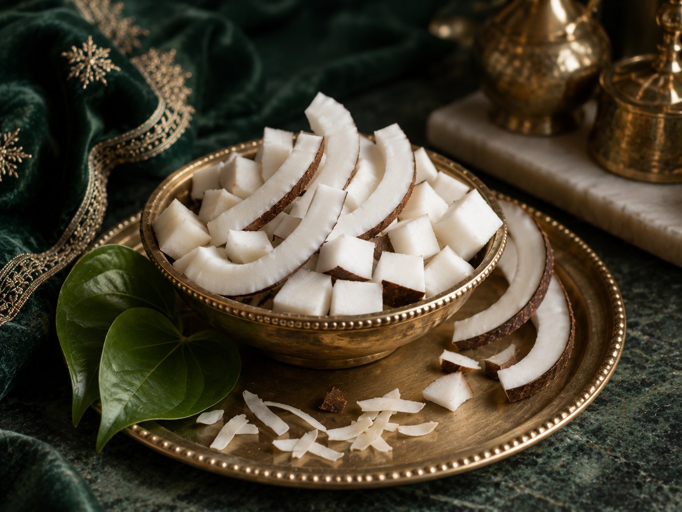 Coconut ingredient for sweet pan at Manakamana Pan Bhandar