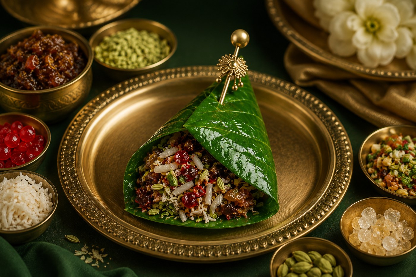 Custom pan crafted fresh with selected ingredients at Manakamana Pan Bhandar